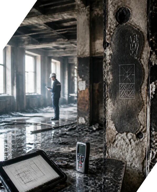 Обследование зданий после пожара в Ялуторовске от 15494 р. | ЭкспертизаРоссия