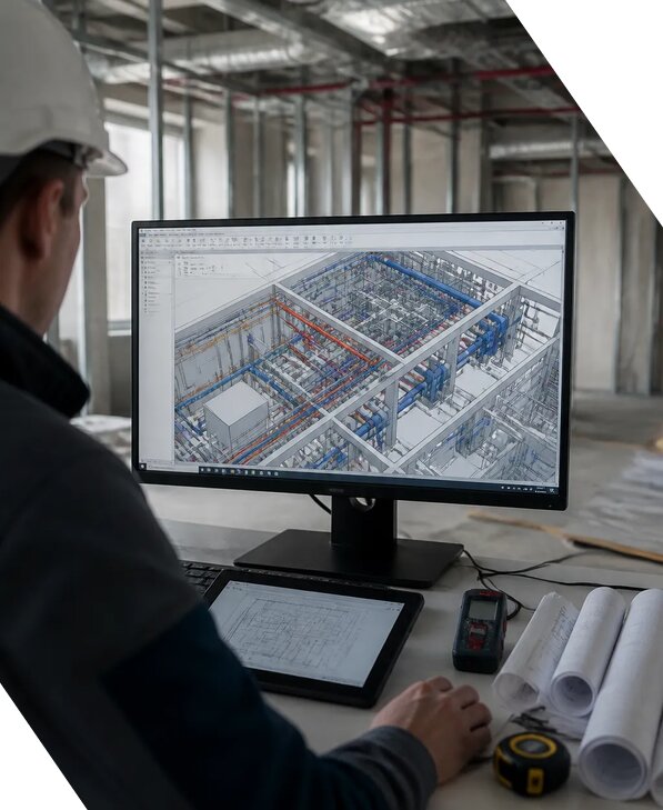 Создание BIM модели инженерных сетей для объектов в Ялуторовске